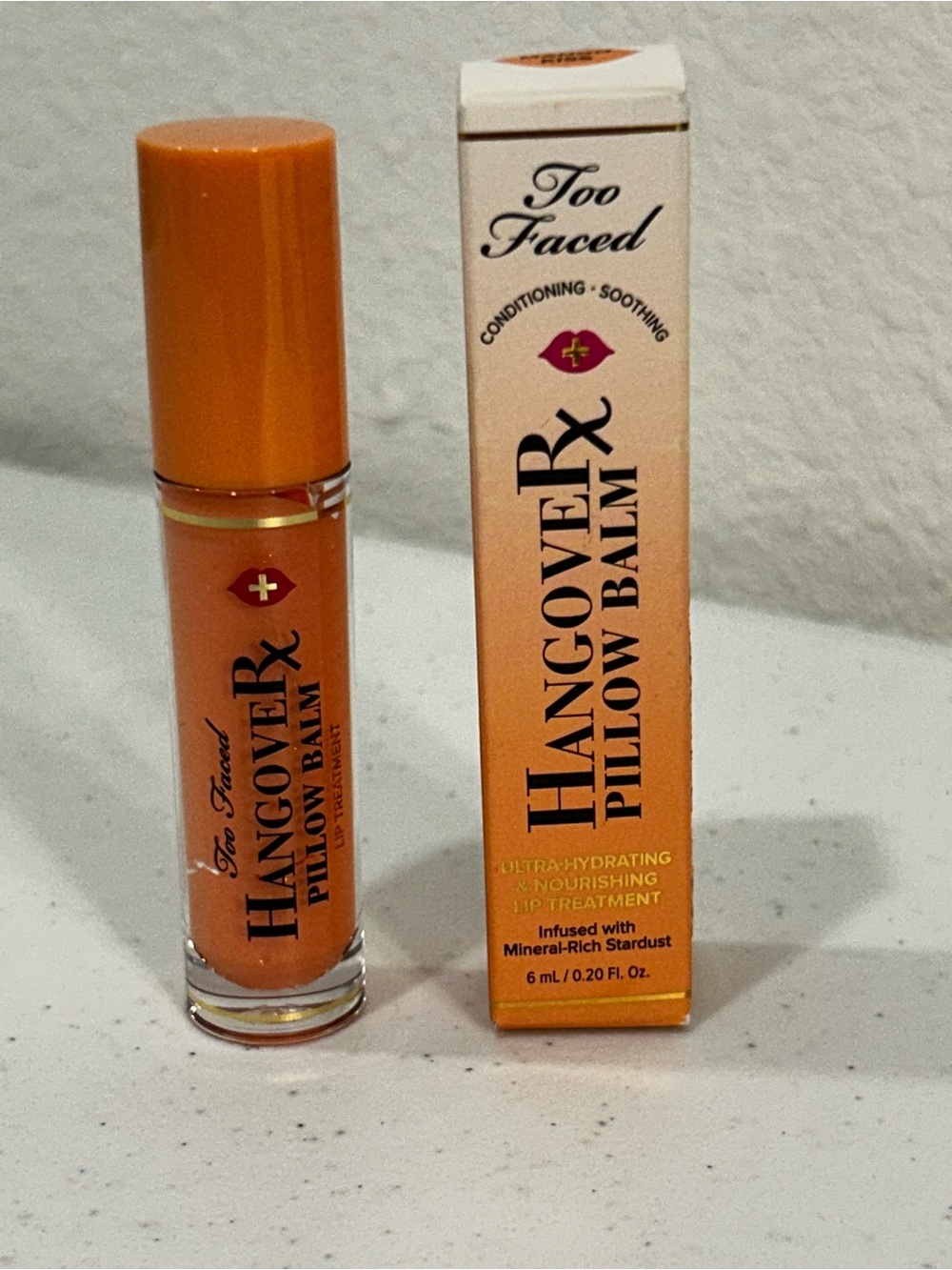 Too Faced | Hangover Rx Pillow Balm Lip Treatment | Mango Kiss | 0.20 Fl. Oz.